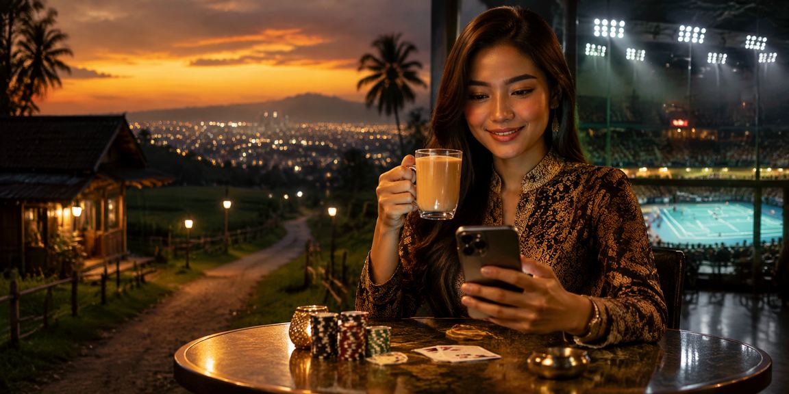 Permainan poker gaya Melayu di Malaysia dengan suasana pertaruhan yang meriah
